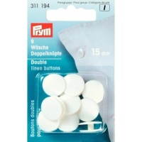 Botones de 1,5 cm dobles para ropa - Prym - 9 unidades