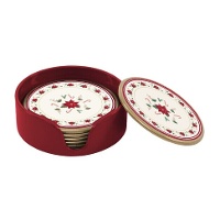 Posavasos de Navidad Poinsettia - 6 unidades