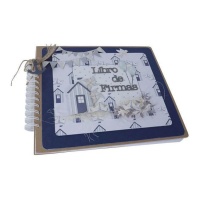 Set de libro de firmas de Comunión Blue - Artis decor