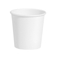 Vasos de 250 ml de cartón biodegradables blancos - 15 unidades