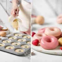 Molde para donuts de 35,5 x 26,5 x 2,5 cm - Decora - 12 cavidades