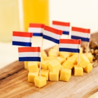 Picks de banderas de Países Bajos de 6,5 cm - 50 unidades