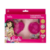 Kit para galletas de 2 cortadores y 2 marcadores de Barbie