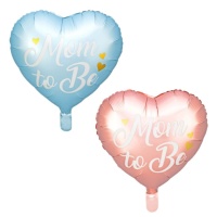 Globo silueta corazón de Mom To Be de 43 cm - Partydeco