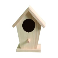 Caseta de madera de pájaros pequeña