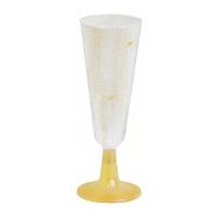 Copa de 150 ml de efecto glitter - 4 unidades