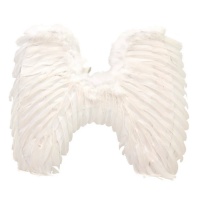 Alas de ángel blancas con plumas