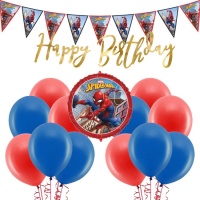 Pack de decoración para fiesta de Spiderman - 22 piezas