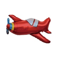 Globo de avión rojo de 90 cm