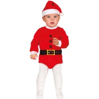 Disfraz de Papá Noel con cinturón para bebé