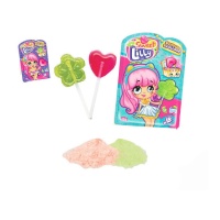 Piruleta Sweet Lilly con polvo dulce de sabores surtidos de 13 gr - 1 unidad