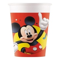 Vasos de Mickey Mouse compostables de 200 ml - 8 unidades