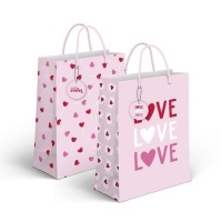 Bolsa de regalo de Sweet Love de 32 x 26 x 10 cm - 1 unidad