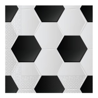 Servilletas de fútbol balón de 16,5 x 16,5 cm - 20 unidades