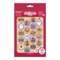 Mini discos de oblea comestible de Halloween - Dekora - 20 unidades