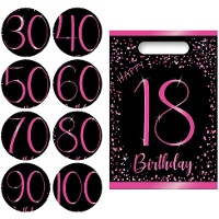 Bolsas de Elegant Pink de números - 6 unidades