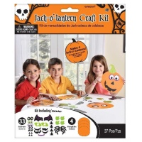 Kit de manualidades para crear calabazas de cartulina - 37 piezas