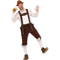 Disfraz de alemán oktoberfest marrón para hombre