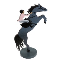 Centro de mesa de caballo de 8 x 3 x 7,5 cm