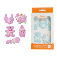 Figuras de azúcar de Bebé - Decora - 5 unidades