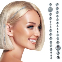 Joyas adhesivas para el pelo de brillantes
