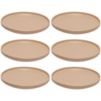 Plato de 26,5 cm liso gres - 6 unidades