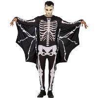 Disfraz de esqueleto murciélago siniestro para hombre