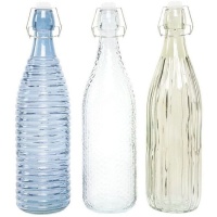 Botella de 1000 ml diseños transparentes o azul