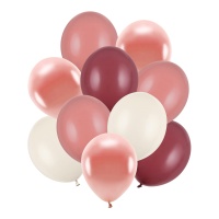 Globos de látex de 27 a 30 cm granates - 10 uds