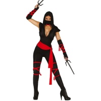 Disfraz de ninja escotado para mujer