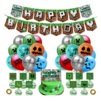 Kit de globos, guirnalda y toppers de TNT Party - Monkey Business - 27 unidades