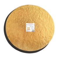 Base para tarta redonda de 30 cm dorada y negra - Scrapcooking - 4 unidades