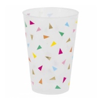 Vasos de 473 ml de triángulos de colores - 6 unidades