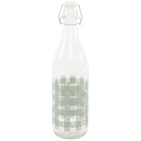 Botella de 1 L de cuadros vichy