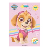 Oblea comestible de Skye de la Patrulla Canina de 14,8 x 21 cm - Dekora