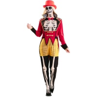 Disfraz de domador esqueleto para mujer