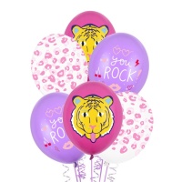 Globos de látex de You Rock de 30 cm - PartyDeco - 50 unidades