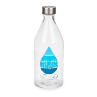 Botella de 1000 ml H2O con tapón de acero