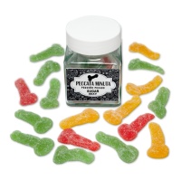 Gominolas con forma de pene con azúcar Sugar sexy - Peccata minuta - 125 gr