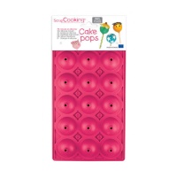 Molde para cake pops de silicona de 3 cm - Scrapcooking - 15 cavidades