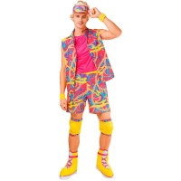 Disfraz de patinadora multicolor para hombre