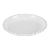 Platos de 22 cm de plástico redondos resistentes - 10 unidades