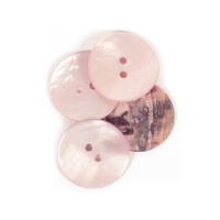 Botones rosas rubor - Drops - 50 unidades