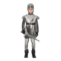 Disfraz de caballero medieval con armadura para niño