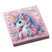 Servilletas de de Unicornio rosa encantador 16,5 x 16,5 cm - 12 unidades