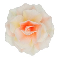 Oblea de flor de Rosa pastella de 12,5 cm - FunCakes - 1 unidad
