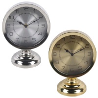 Reloj de mesa dorado o plateado - DCasa - 1 unidad