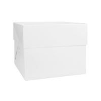 Caja para tarta cuadrada de 30,5 x 30,5 x 15 cm - Decora