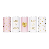 Latas para coche de Mr & Mrs - 5 unidades