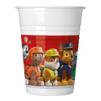 Vasos de plástico de La patrulla canina de 200 ml - 8 unidades